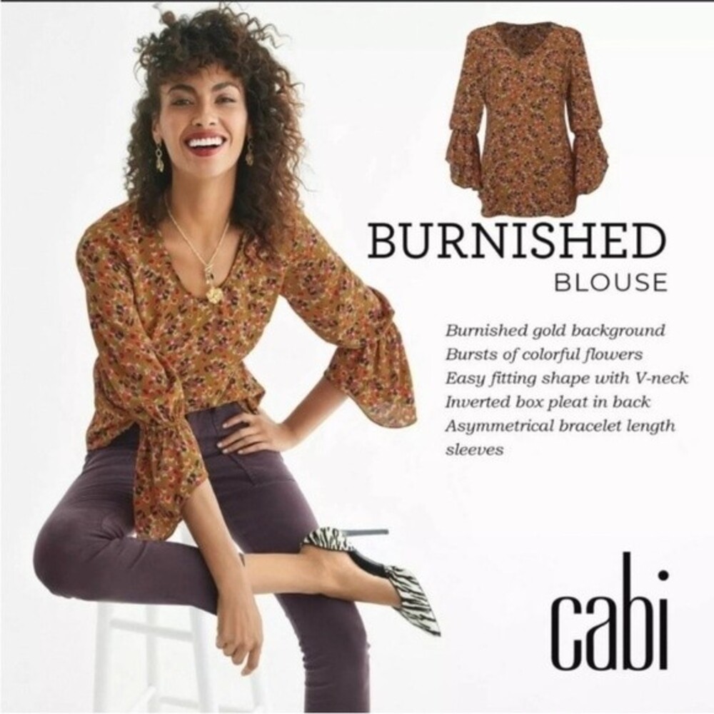 Cabi Burnished Blouse XS #4042